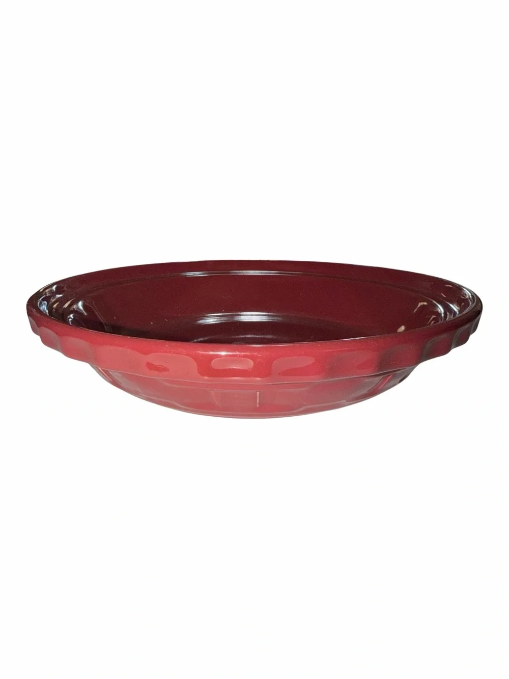Longaberger Pie Plate in Color Paprika